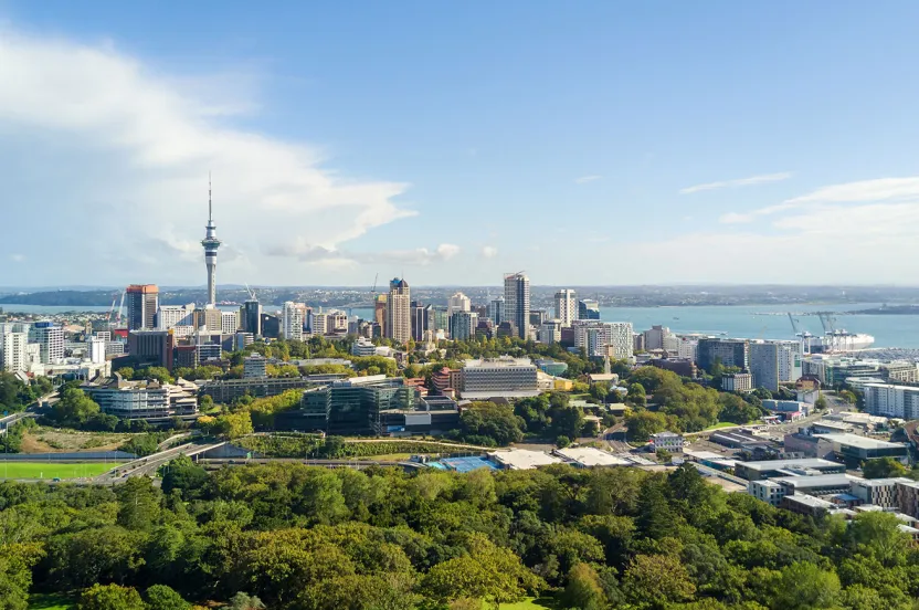 Aukland New Zealand skyline